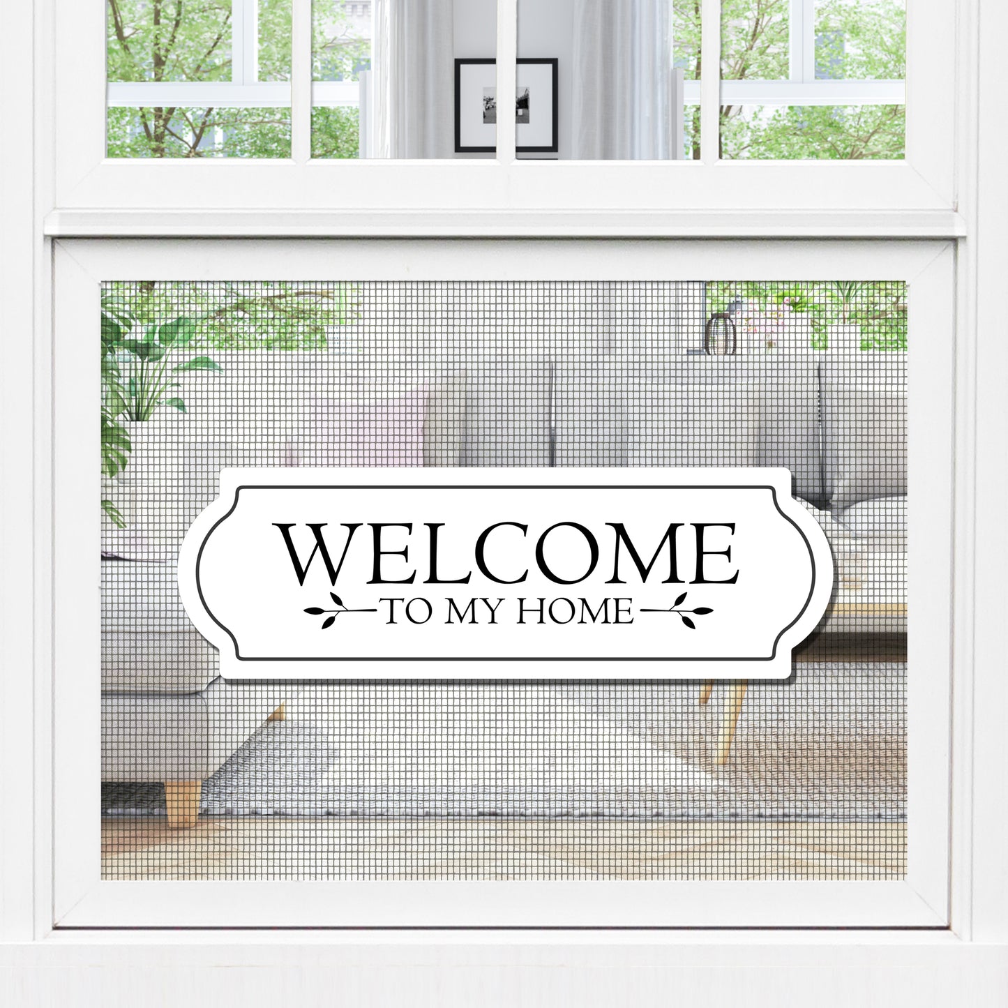 Decorations for Screen Windows & Doors (Set of 2) - Welcome to MY Home