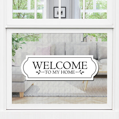 Decorations for Screen Windows & Doors (Set of 2) - Welcome to MY Home