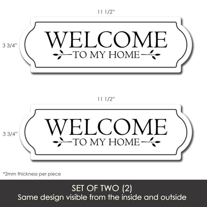 Decorations for Screen Windows & Doors (Set of 2) - Welcome to MY Home