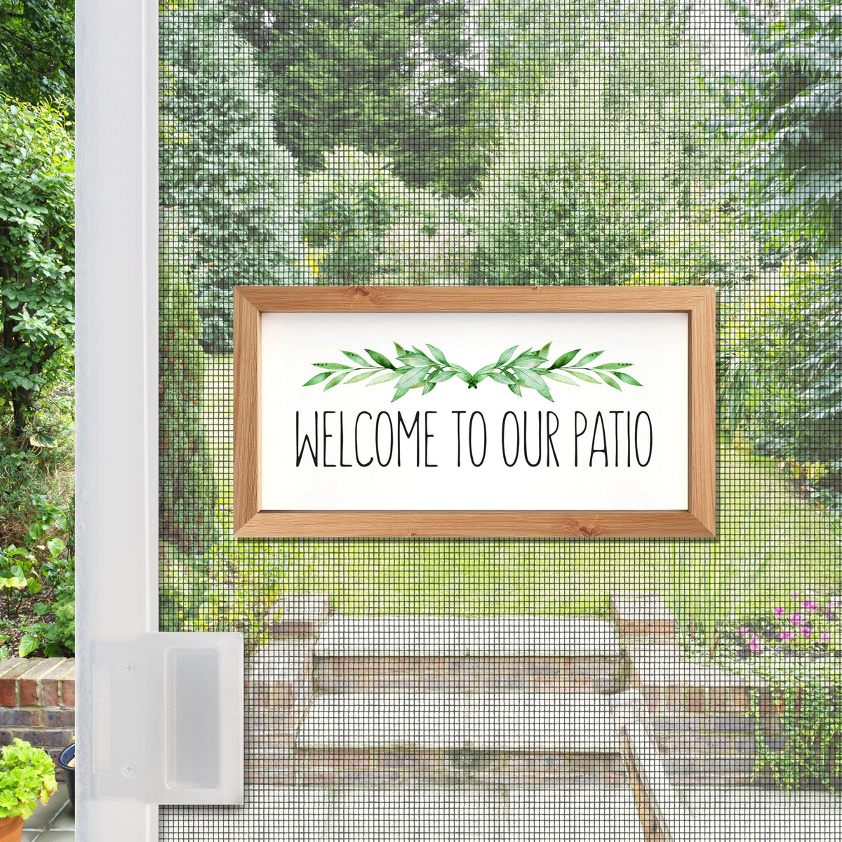 Flexible Screen Door Magnets (Not for Retractable/Glass) - Faux Wooden Patio