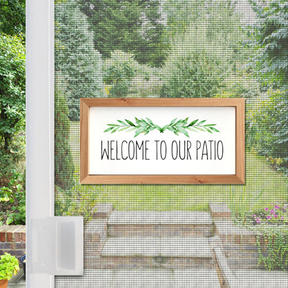 Flexible Screen Door Magnets (Not for Retractable/Glass) - Faux Wooden Patio