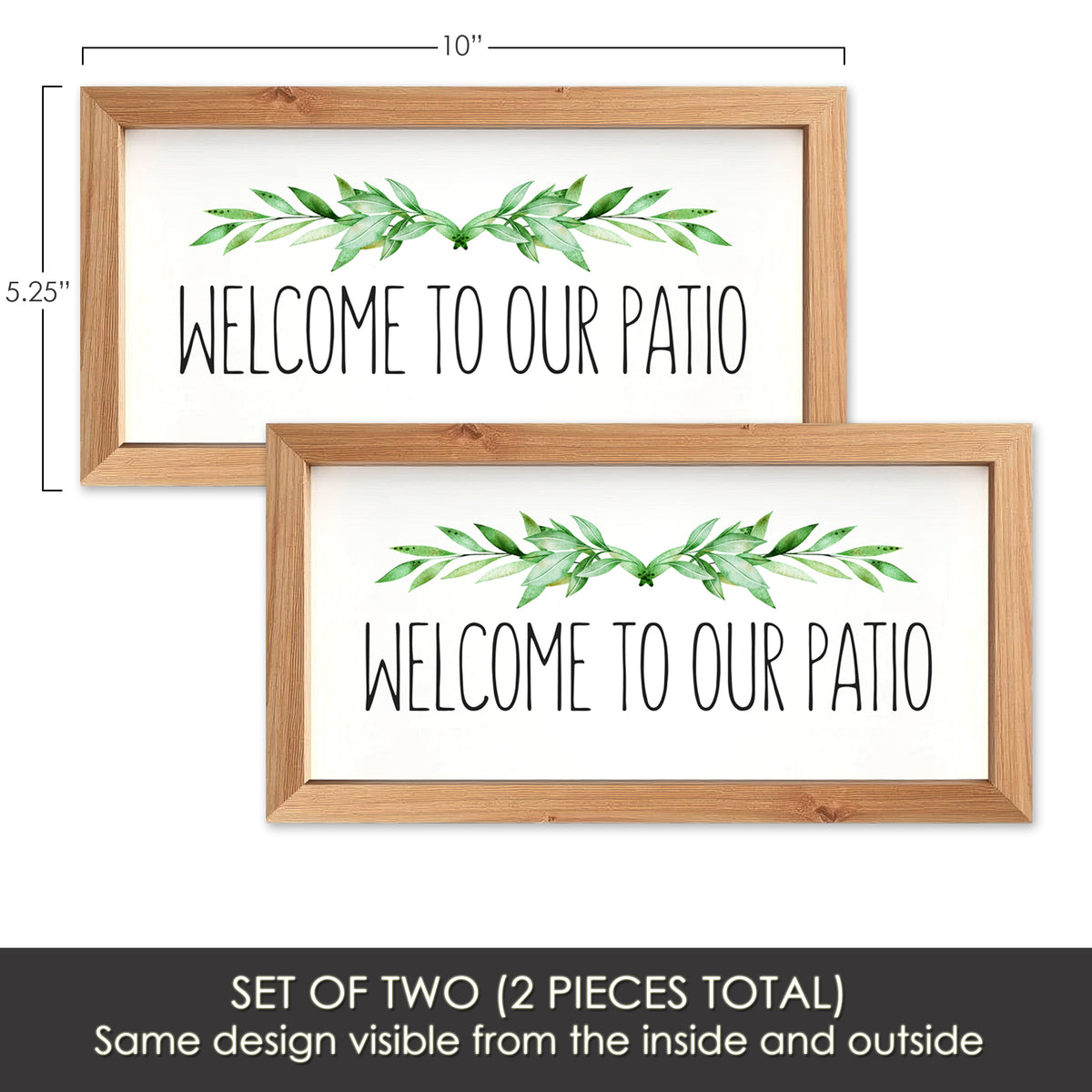 Flexible Screen Door Magnets (Not for Retractable/Glass) - Faux Wooden Patio